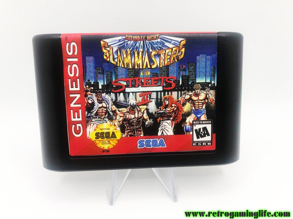 Saturday Night Slam Masters in Streets of Rage 2 Sega Genesis Game Cart - for just $19.99! 
