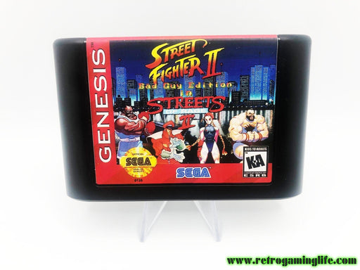 Street Fighter 2 in Streets of Rage 2 Bad Guy Edition Sega Genesis Game Cart - for just $19.99! 