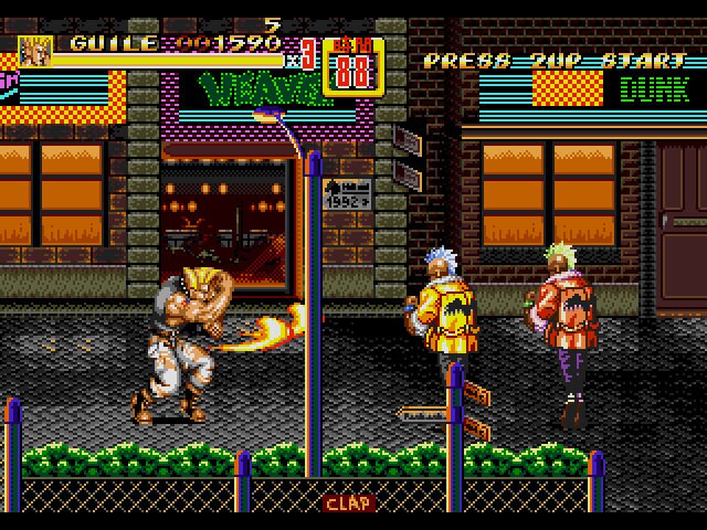 Street Fighter 2 in Streets of Rage 2 Air Combo Edition Sega Genesis Game Cart - for just $19.99! 