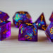 Purple Handmade Sharp Edge Resin Dice Set RPG Game DND MTG Tabletop Gaming - Premium Resin Dice - Just $12.99! Shop now at Retro Gaming of Denver