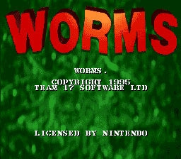 Worms SNES Game Cart Repro - for just $24.99! 