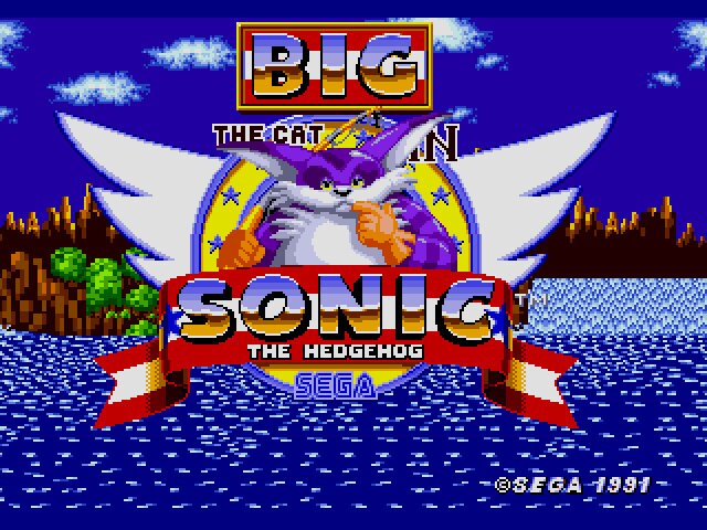 Big the Cat in Sonic the Hedgehog Sega Genesis Game Cart Repro - for just $19.99! 