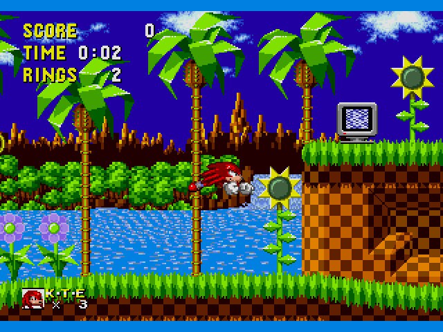 Knuckles the Echidna in Sonic the Hedgehog Sega Genesis Game Cart Repro - for just $19.99! 