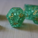 Green Lightning Glass Cracked Glass (And Box) Polyhedral Dice DND Set - Premium Gemstone Dice - Just $22.99! Shop now at Retro Gaming of Denver
