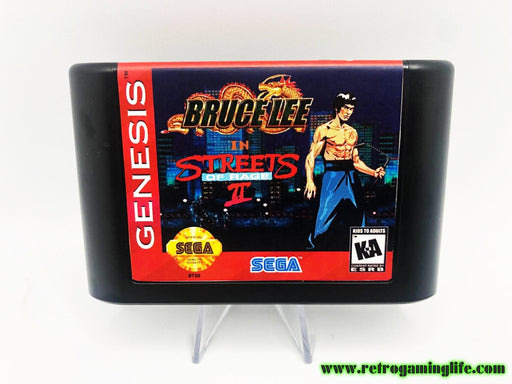 Bruce Lee in Streets of Rage 2 Sega Genesis Game Cart Repro - for just $19.99! 