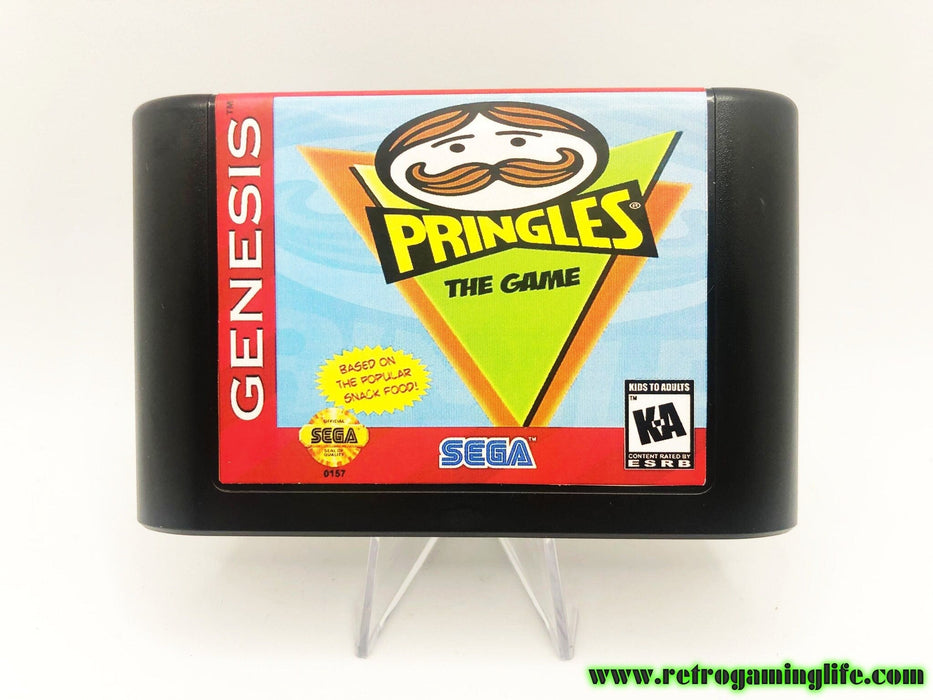 Pringles -The Game- Sega Genesis Game Cart Repro - for just $19.99! 