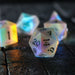 Gemstone (Inked) Raised Dichroic Glass Polyhedral Dice (With Box) DND Set - Premium Gemstone Dice - Just $26.99! Shop now at Retro Gaming of Denver