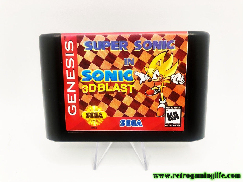 Super Sonic in Sonic 3D Blast Sega Genesis Repro Cart - for just $19.99! 