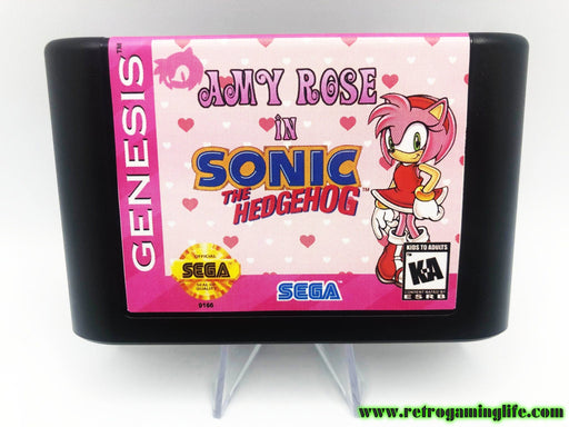 Amy Rose in Sonic the Hedgehog Sega Genesis Game Cart Repro - for just $19.99! 