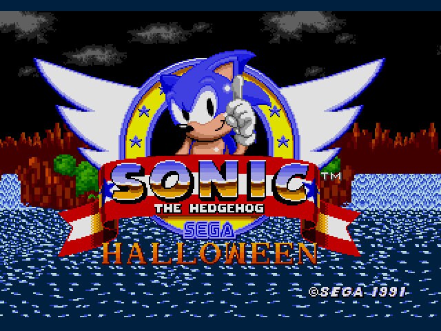 Sonic the Hedgehog Halloween Edition Sega Genesis Game Cart Repro - for just $19.99! 