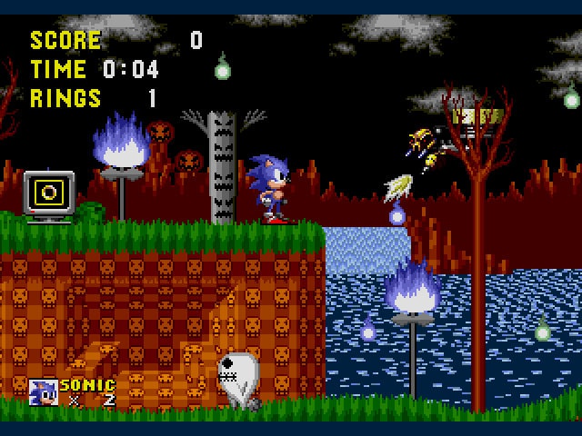 Sonic the Hedgehog Halloween Edition Sega Genesis Game Cart Repro - for just $19.99! 