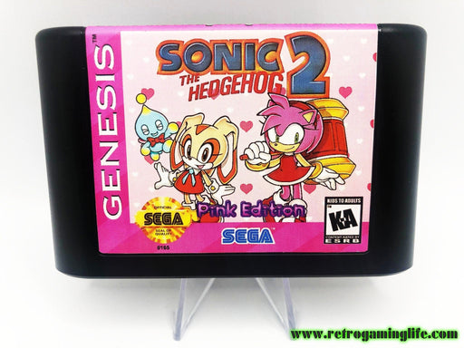 Sonic the Hedgehog 2 Pink Edition Sega Genesis Game Cart Repro - for just $19.99! 