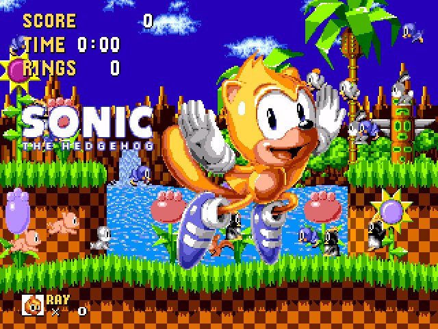 Ray the Flying Squirrel in Sonic the Hedgehog Sega Genesis Game Cart Repro - for just $19.99! 