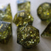 Dark Sun Forge Fire Glass Green And Yellow (And Box) Polyhedral Dice DND Set - Premium Gemstone Dice - Just $16.99! Shop now at Retro Gaming of Denver