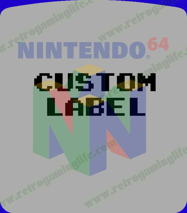 Nintendo 64 Custom Label - for just $14.99! 