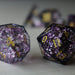 Purple Purge Forge Fire Glass (And Box) Polyhedral Dice DND Set - Premium Gemstone Dice - Just $16.99! Shop now at Retro Gaming of Denver