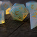 Gemstone Opalite Elven Cut Polyhedral Dice (With Box) DnD Set - Premium Gemstone Dice - Just $11.99! Shop now at Retro Gaming of Denver