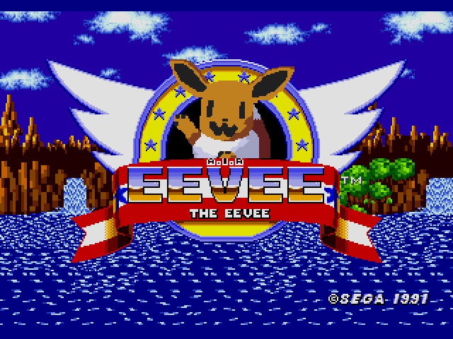 A.I.R. Eevee in Sonic the Hedgehog Sega Genesis Repro Game Cart - for just $19.99! 