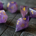 Gemstone Purple Amethyst Elven Cut Polyhedral Dice (With Box) DnD Set - Premium Gemstone Dice - Just $11.99! Shop now at Retro Gaming of Denver