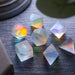 Gemstone Raised Dichroic Glass Polyhedral Dice (With Box) DND Dice Set - Premium Gemstone Dice - Just $26.99! Shop now at Retro Gaming of Denver
