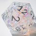 Massive Silver And Foil Liquid Core 95MM Chonk Handmade Resin Dice And Box - Premium Resin Chonk - Just $139.99! Shop now at Retro Gaming of Denver