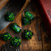 Nox Green Handmade Resin Dice Set RPG Game DND MTG Tabletop Gaming - Premium Resin Dice - Just $10.99! Shop now at Retro Gaming of Denver