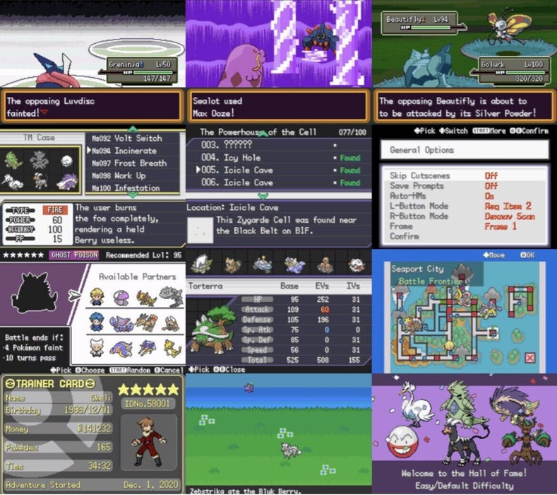 Pokemon Unbound GBA ROM Hack Video Game Custom Gameboy Advance - for just $18.49! 