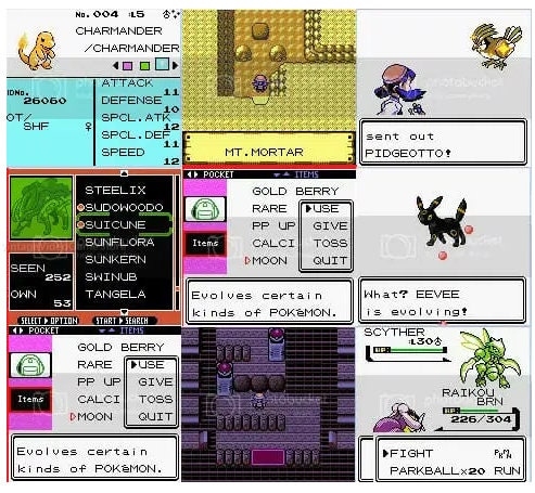 Pokemon Crystal Kaizo GBC ROM Hack Video Game Custom Gameboy Color - for just $16.99! 