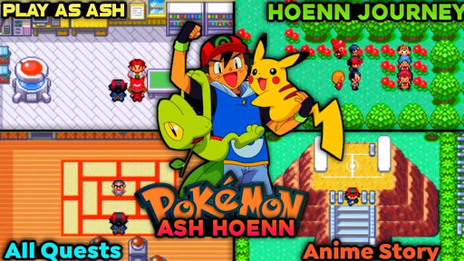 Pokemon Ash Hoenn GBA Video Game Rare GameBoy Advance Custom ROM - for just $18.49! 