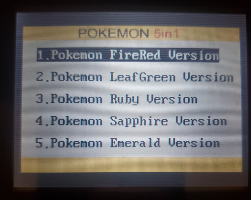 Pokemon 5 in 1 GBA Video Game Cartridge Game Boy Advance - for just $39.99! 