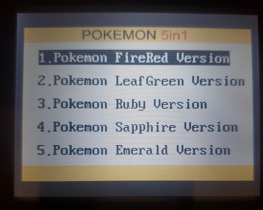 Pokemon 5 in 1 GBA Video Game Cartridge Game Boy Advance - for just $39.99! 