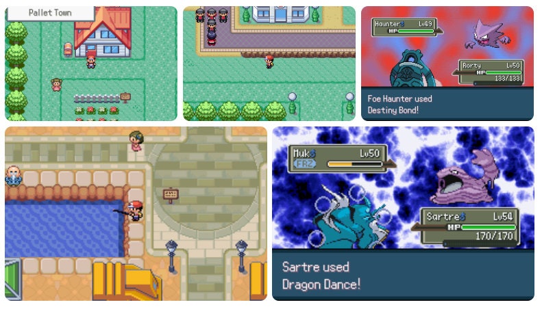 Pokemon Dark Violet GBA ROM Hack Video Game Custom Gameboy Advance - for just $18.49! 