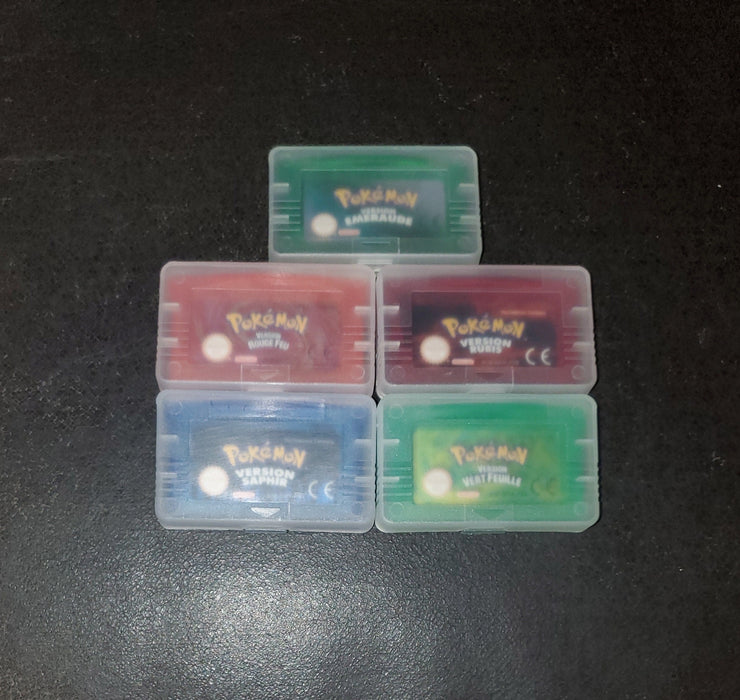 Pokemon Emerald FireRed Ruby Sapphire GBA Video Game French German - for just $11.50! 