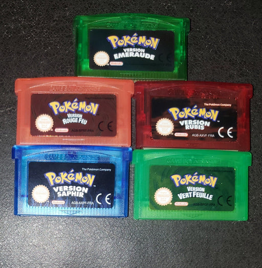 Pokemon Emerald FireRed Ruby Sapphire GBA Video Game French German - for just $12! 