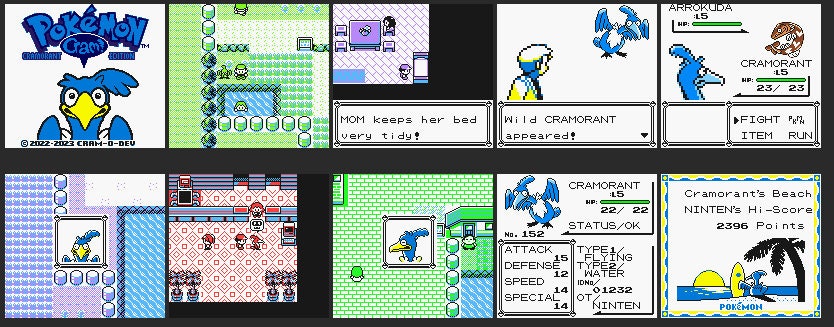 Pokemon Yellow Cramorant GBC ROM Hack Video Game Custom Gameboy Color - for just $16.99! 