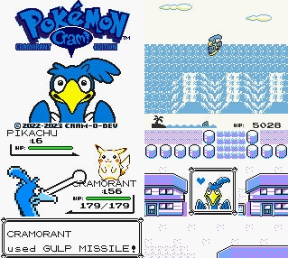 Pokemon Yellow Cramorant GBC ROM Hack Video Game Custom Gameboy Color - for just $16.99! 