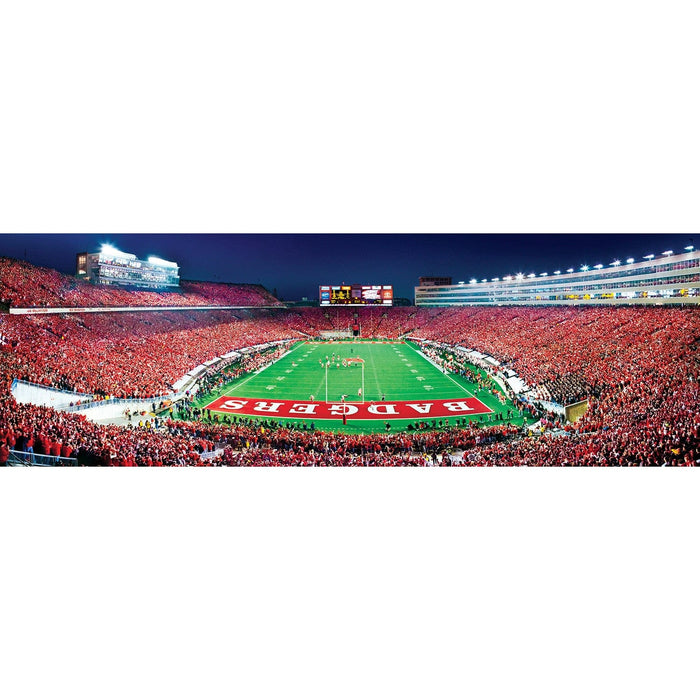 Wisconsin Badgers - 1000 Piece Panoramic Jigsaw Puzzle - End View - for just $19.99! 