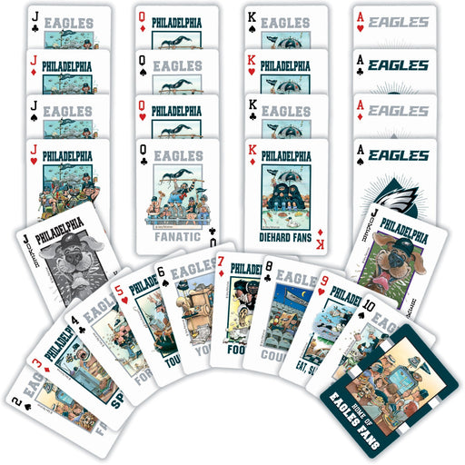 Philadelphia Eagles Fan Deck Playing Cards - 54 Card Deck - Just $6.99! Shop now at Retro Gaming of Denver