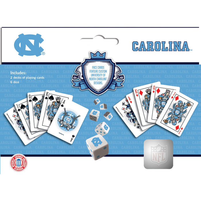 UNC Tar Heels - 2-Pack Playing Cards & Dice Set - Just $15.99! Shop now at Retro Gaming of Denver