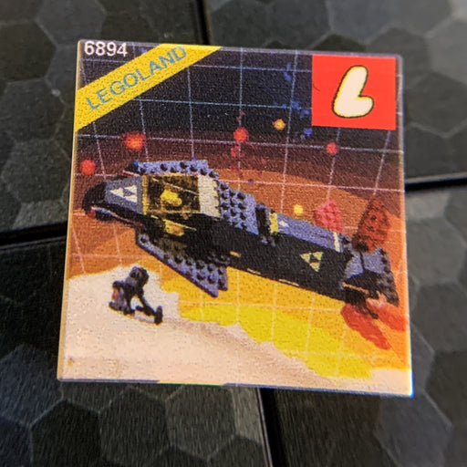 Invader Blacktron Set 6894 2x2 Tile (LEGO) - Premium Custom LEGO Parts - Just $1.50! Shop now at Retro Gaming of Denver