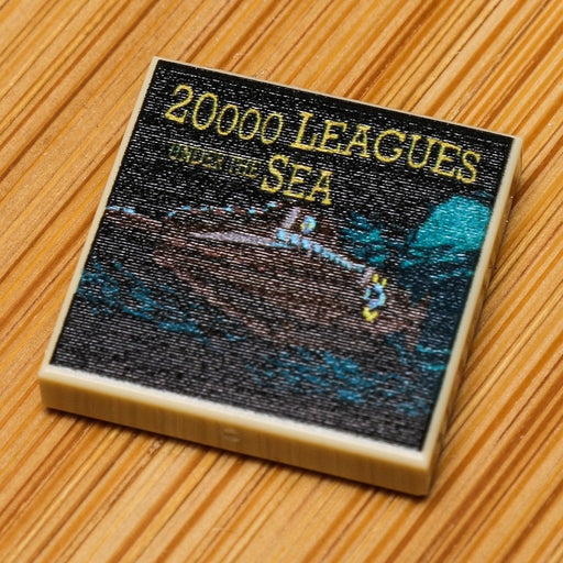 20,000 Leagues Under the Sea Book (2x2 Tile) (LEGO) - Premium Custom LEGO Parts - Just $1.50! Shop now at Retro Gaming of Denver
