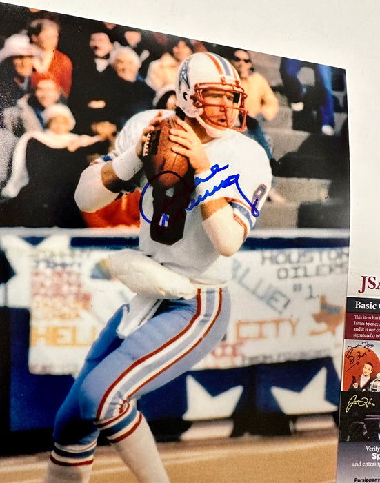 Archie Manning Signed Houston Oilers 8X10 Photo With JSA COA New Orleans Saints - for just $50! 