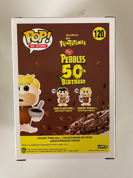 Funko Pop! Ad Icons Barney Rubble W/ Cocoa Pebbles #120 Post Cereal Flintstones - for just $13! 