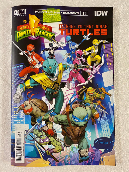Mighty Morphin Power Rangers Teenage Mutant Ninja Turtles #1 Second Print - for just $6.49! 