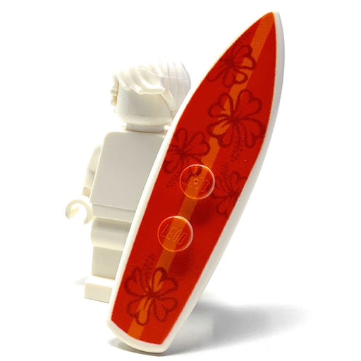 Printed Hibiscus Surfboard made from LEGO® bricks (LEGO) - Premium  - Just $4.99! Shop now at Retro Gaming of Denver