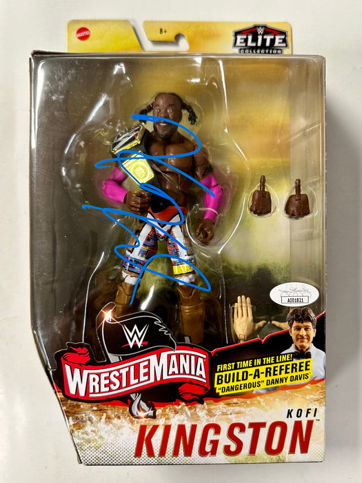 Kofi Kingston Signed WWE Mattel Wrestlemania Elite Figure New Day With JSA COA - for just $75! 