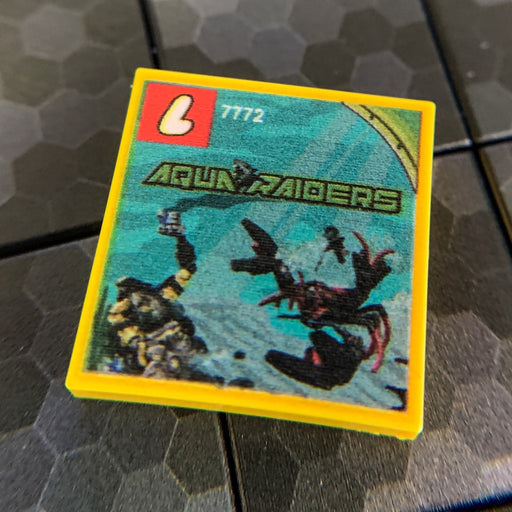Lobster Strike Aqua Raiders Set 7772 2x2 Tile (LEGO) - Premium Custom LEGO Parts - Just $1.50! Shop now at Retro Gaming of Denver
