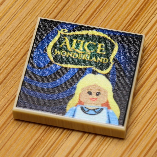 Alice in Wonderland Book (2x2 Tile) (LEGO) - Premium Custom LEGO Parts - Just $1.50! Shop now at Retro Gaming of Denver