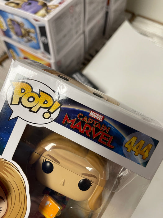 Funko Pop! Marvel Captain Marvel With Lunchbox #444 Glow In The Dark 2019 Box Dmg - for just $8! 