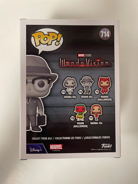 Funko Pop! Marvel 50’s Black & White (B&W) Vision #714 WandaVision 2021 Disney + - for just $8! 